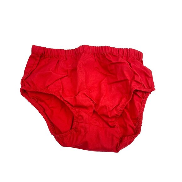 Carters Baby Girl Dress Holiday Size 12 months Red Velvet With Diaper Cover - Picture 8 of 8